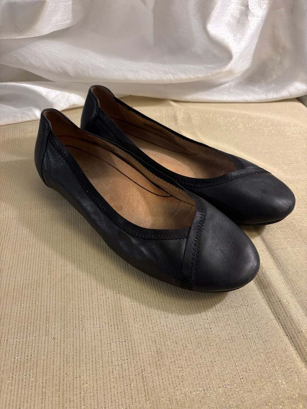 Vionic Caroll Ballet Flat Black Leather